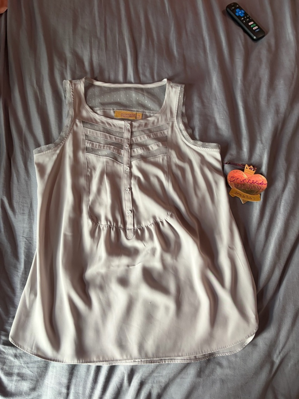 Light Grey Sleeveless Blouse